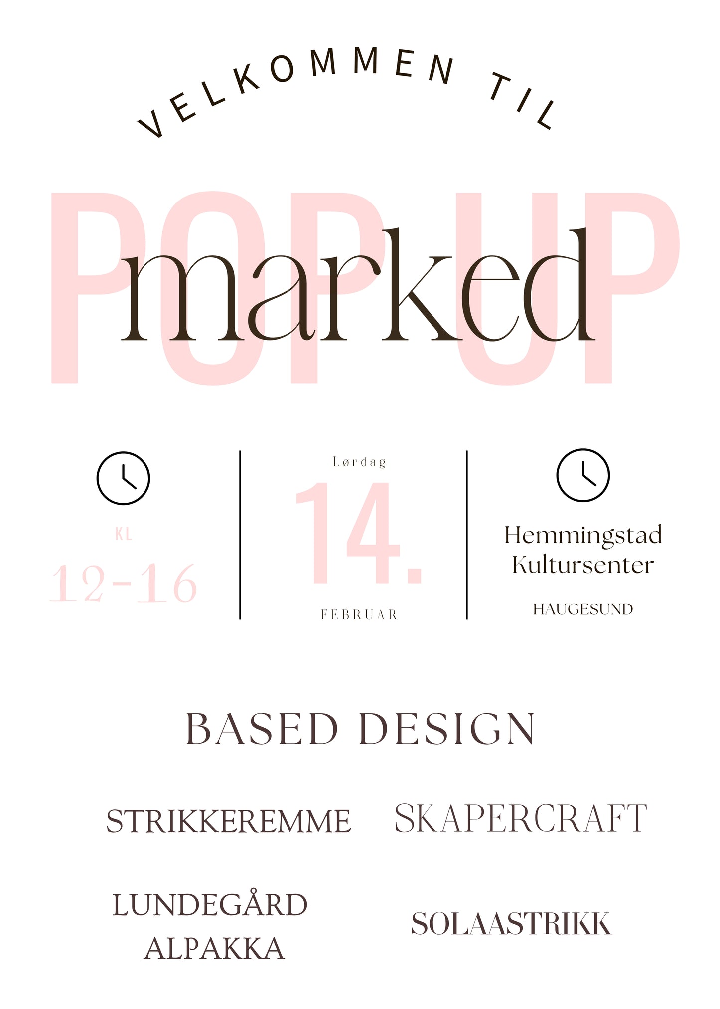 Billetter POP-UP Strikkemarked 14. februar